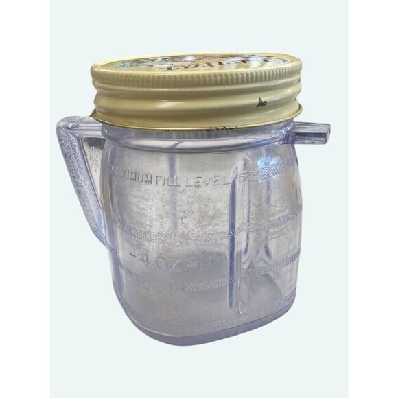 Vintage Osterizer Mini-Blend Blender Jar Container With Lid - 4 Oz Capacity - Bl - Picture 4 of 7